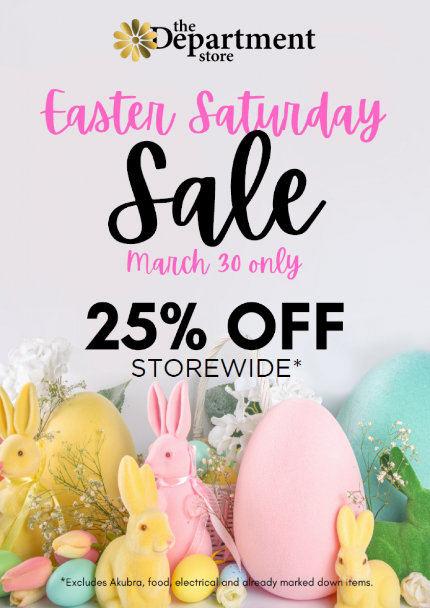 DS Easter Saturday Sale flyer