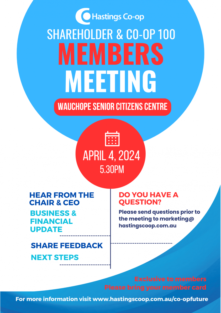 Information regarding Members Meeting on April 4, 2024