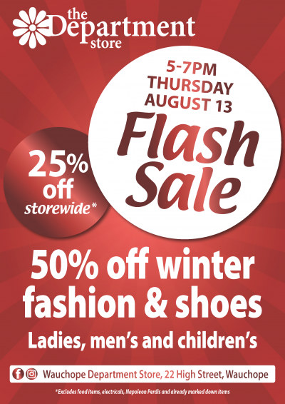 Department Store Winter Flash sale flyer